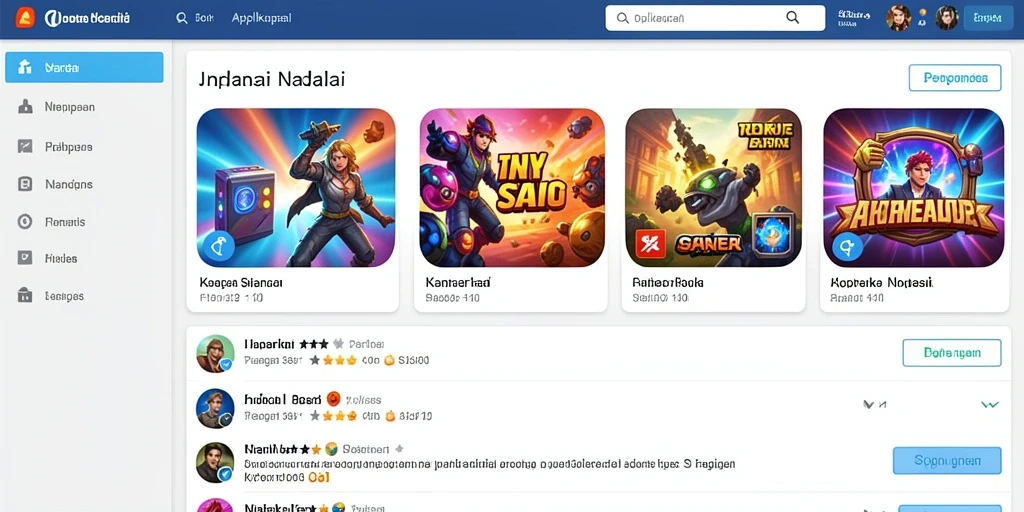 Tampilan antarmuka aplikasi yang menarik.