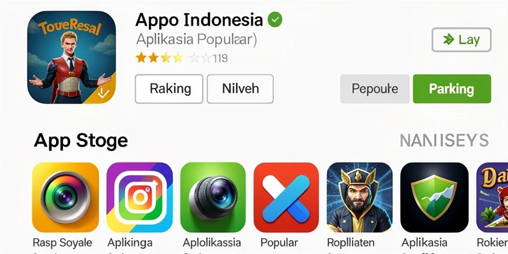 Tampilan layar utama yang menarik dan mudah dinavigasi.