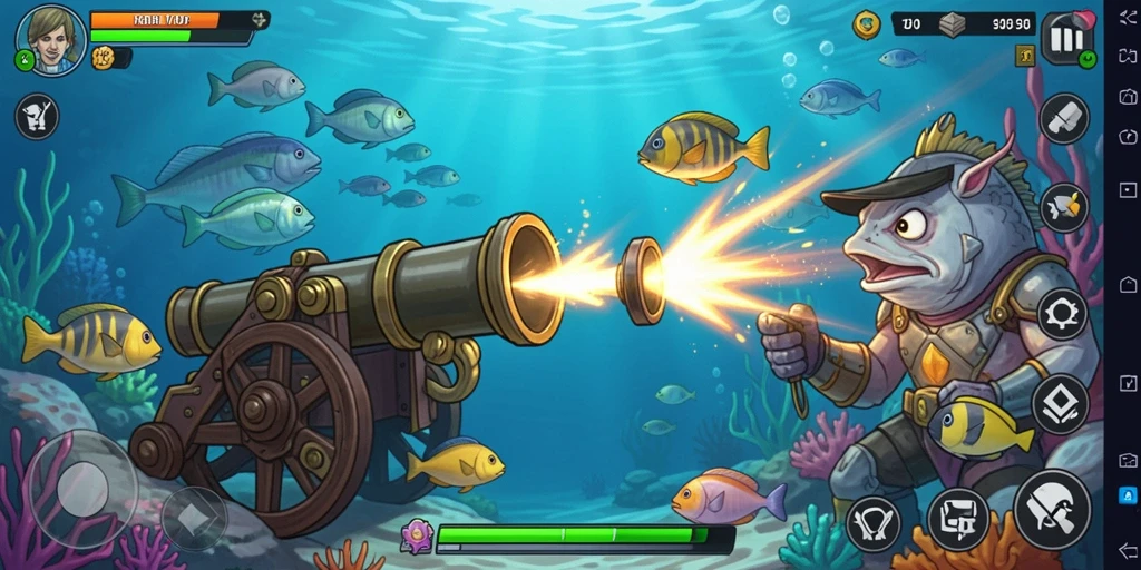 Tangkapan layar menunjukkan gameplay yang seru dan interaktif.
