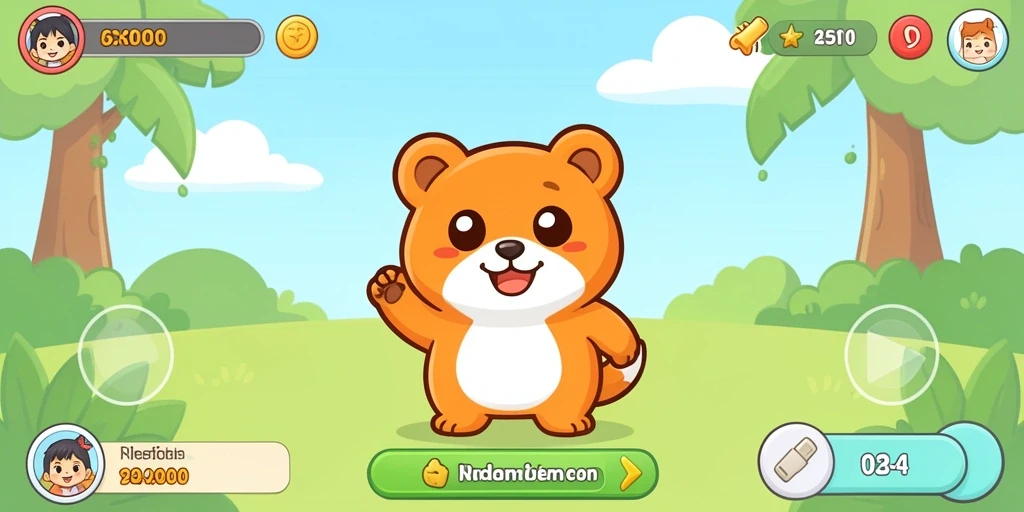 Screenshot menunjukkan antarmuka permainan yang menarik.