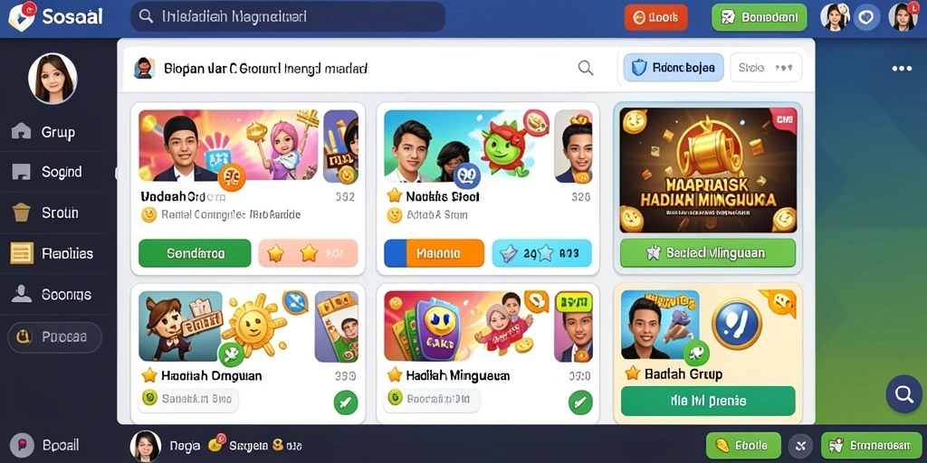 Screenshot menunjukkan antarmuka permainan yang menarik.