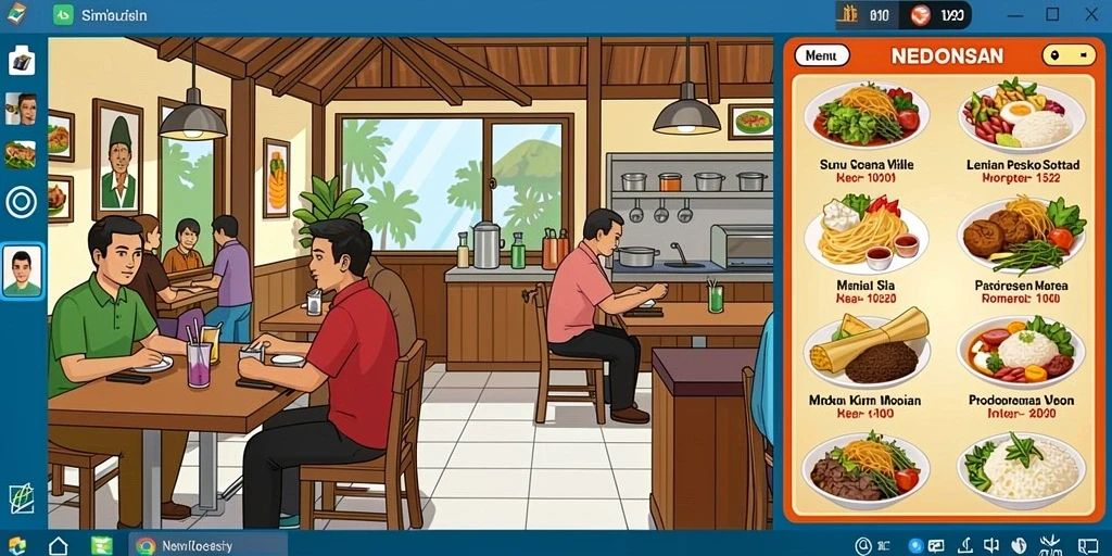Tampilan awal aplikasi yang menarik dan user-friendly.
