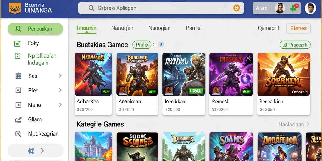 Tampilan antarmuka pengguna yang menarik dan mudah diakses.
