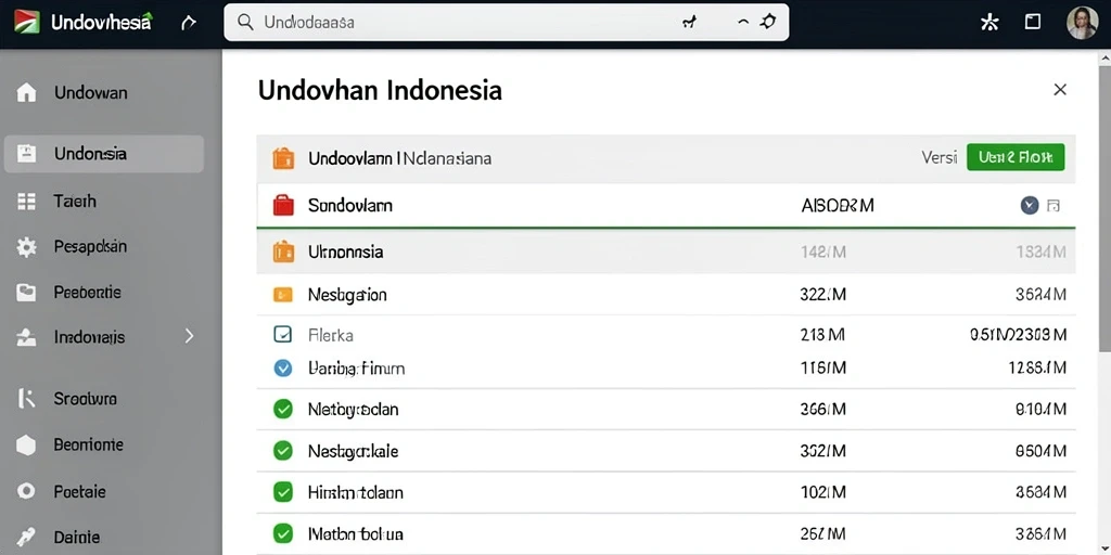 Tampilan antarmuka pengguna yang modern.